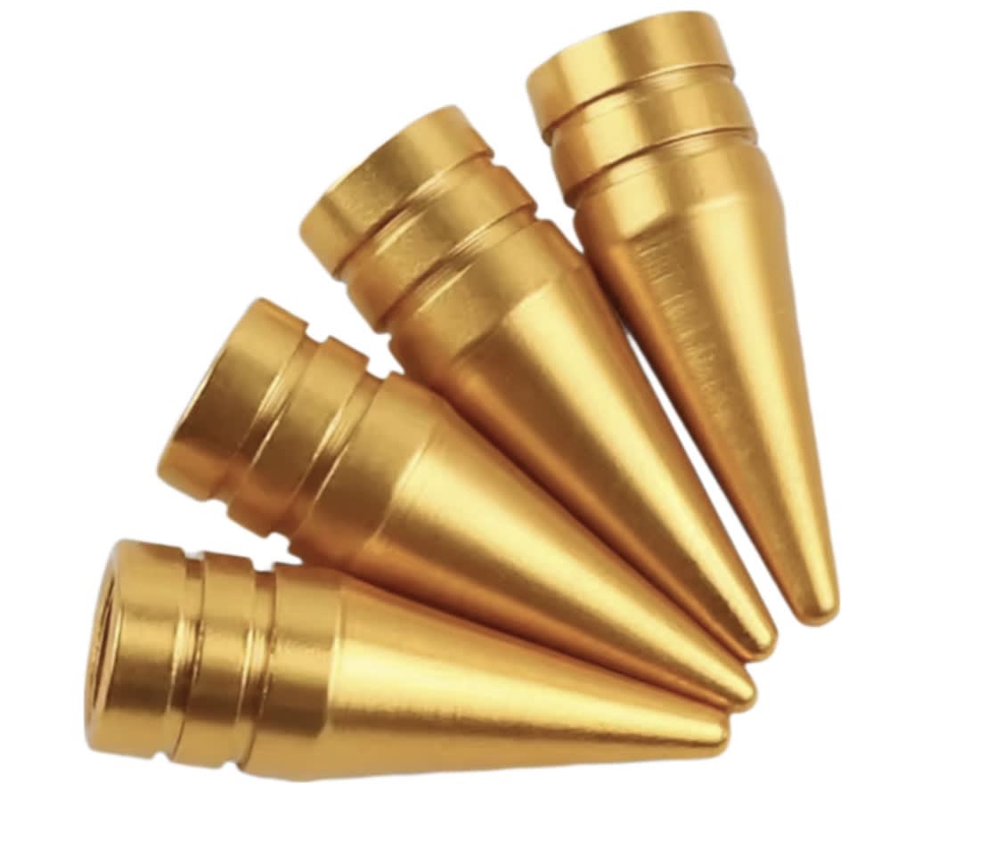 SET 4 TAPA VALVULA PUNTAS PARA NEUMATICO 0