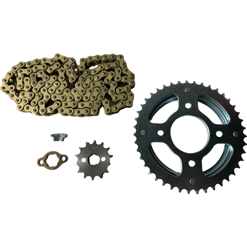 KIT TRANSMISION CB1 TWISTER 125 HONDA 45D 14D 428H 122L C DORADA RACING SEIPRO 0