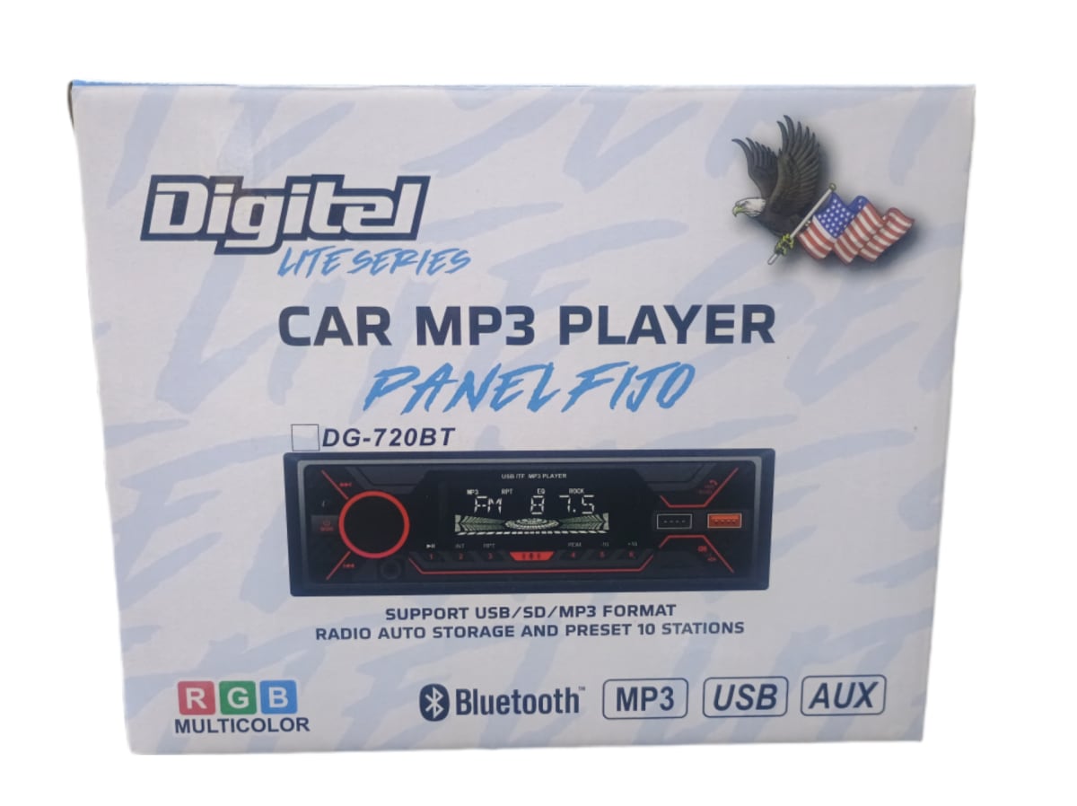 RADIO DE 1 DIN DIGITEL PANEL FIJO 1