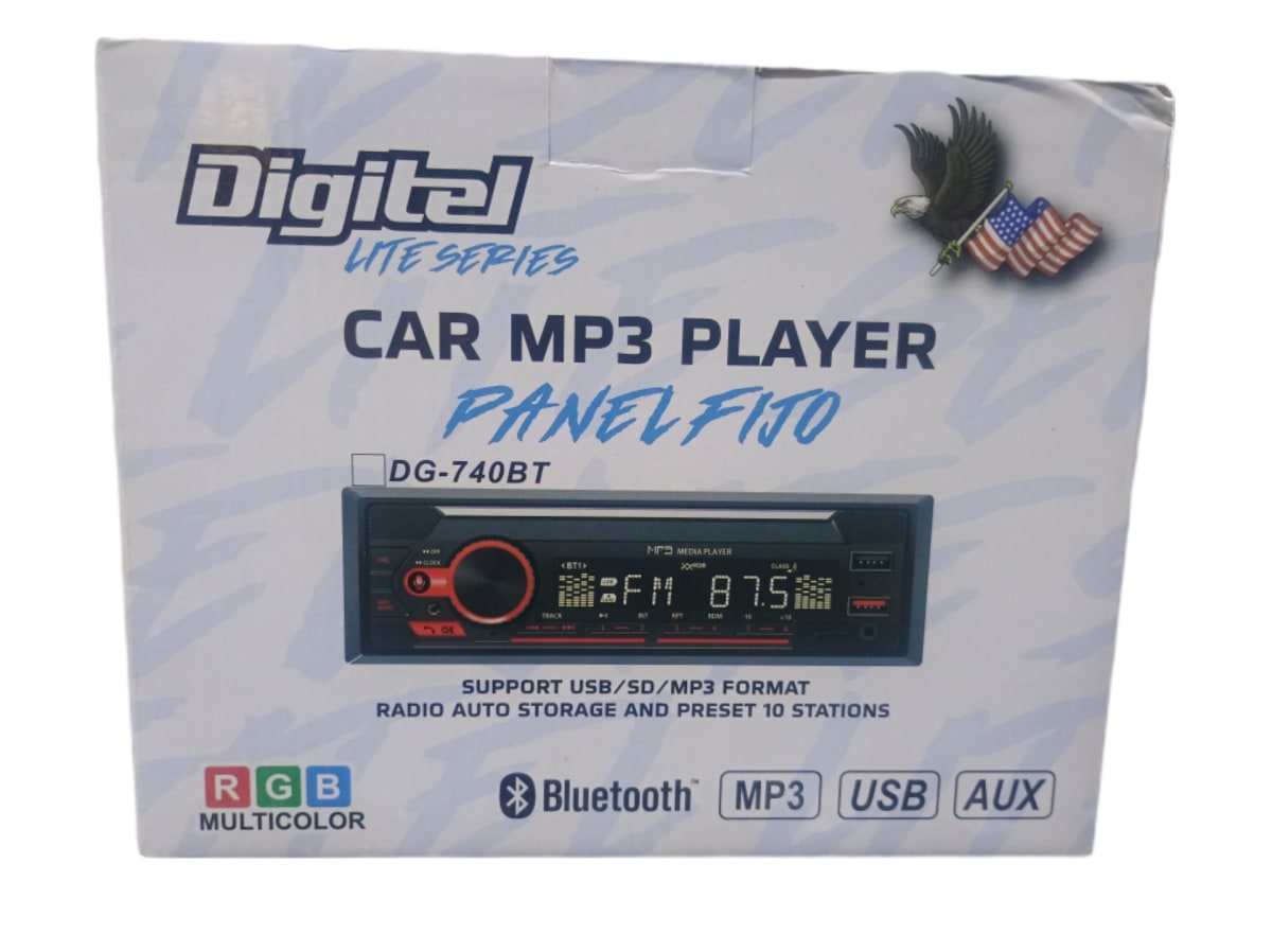 RADIO DE 1 DIN DIGITEL PANEL FIJO3