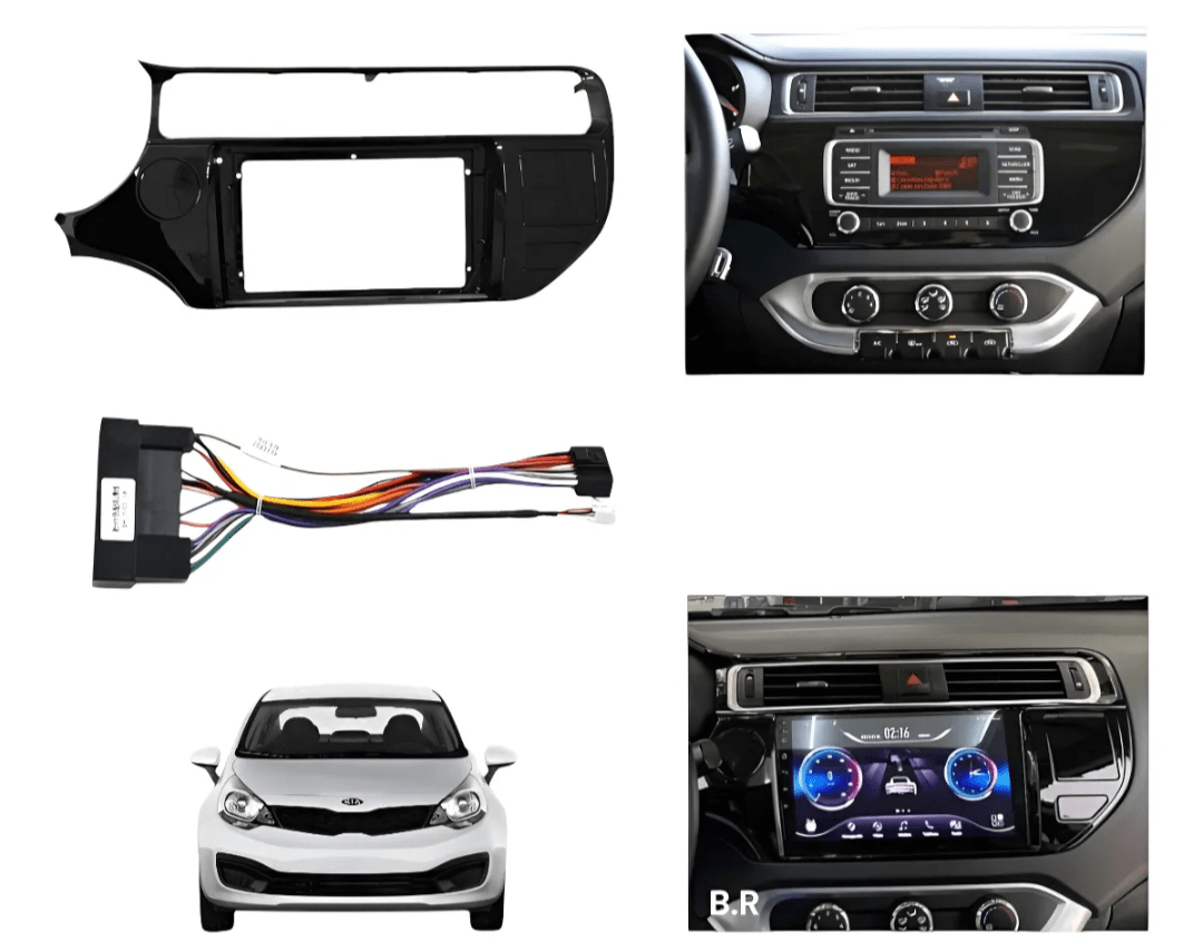 BISEL Adaptador Radio KIA RIO 5 2013+ INCLUYE ARNES 0