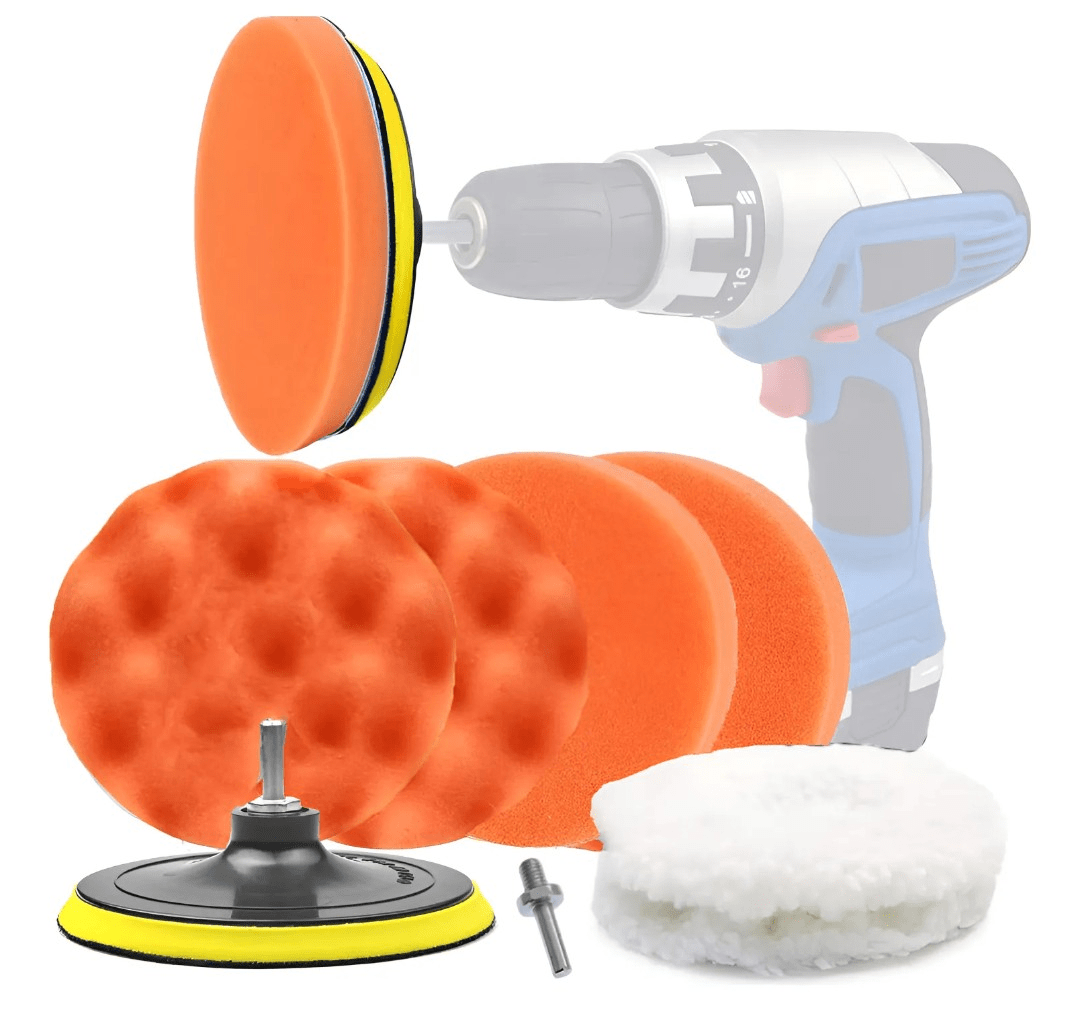 Kit pulido autos bonete esponjas de 5 pulgadas4