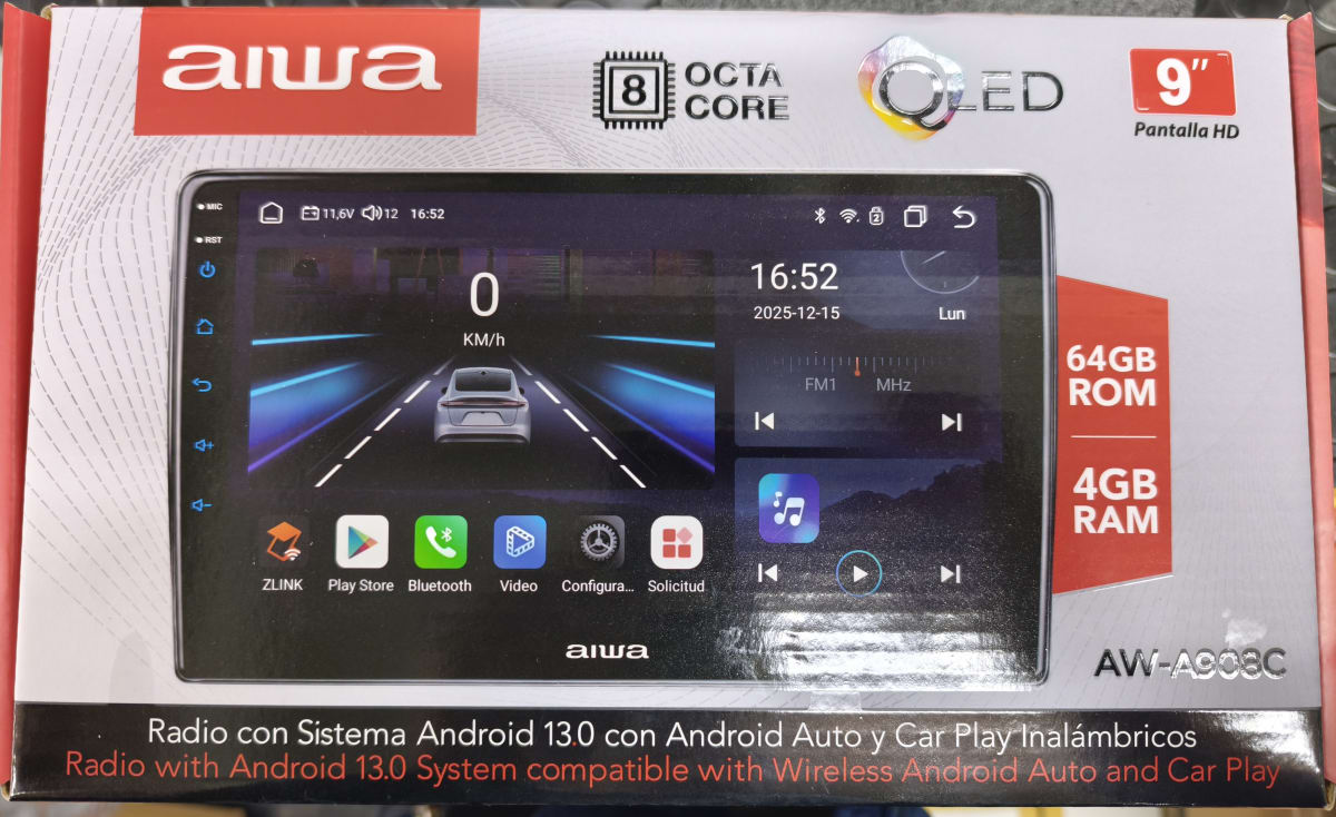 RADIO 9Pulgadas AIWA 4GB+ 64GB  AW-A908C5