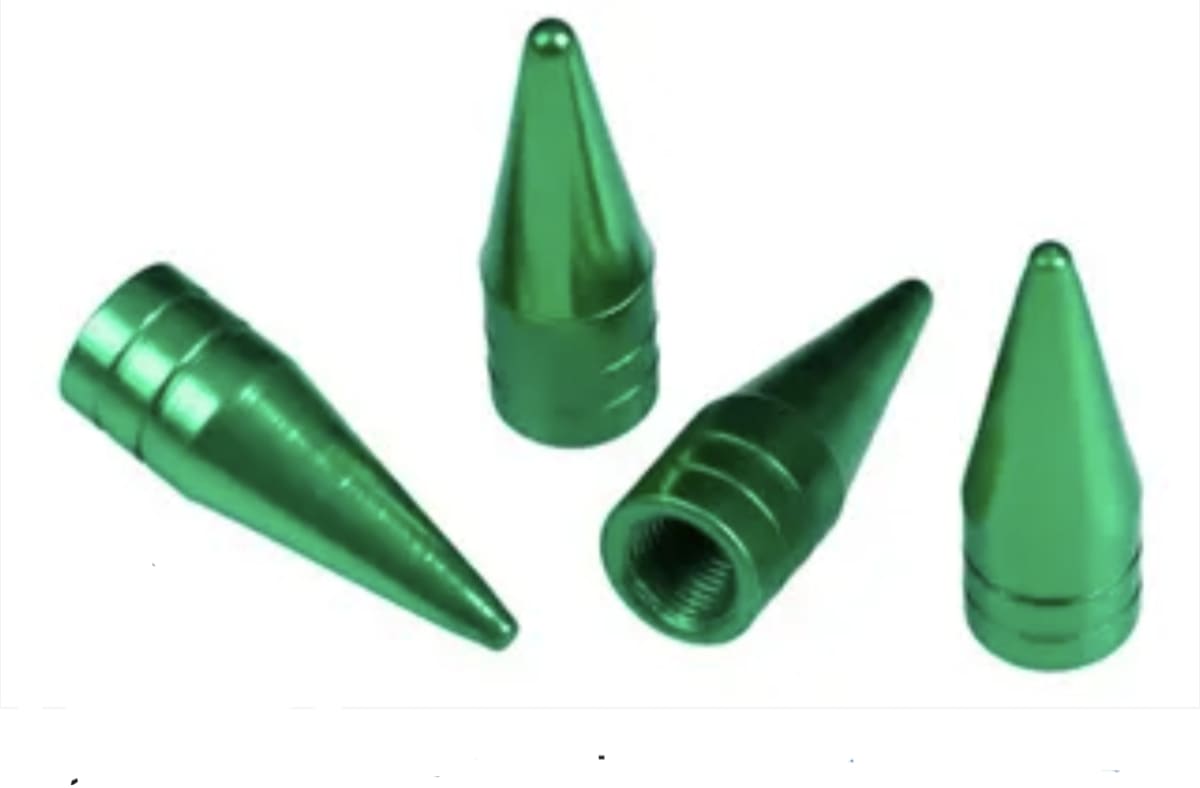 SET 4 TAPA VALVULA PUNTAS PARA NEUMATICO5