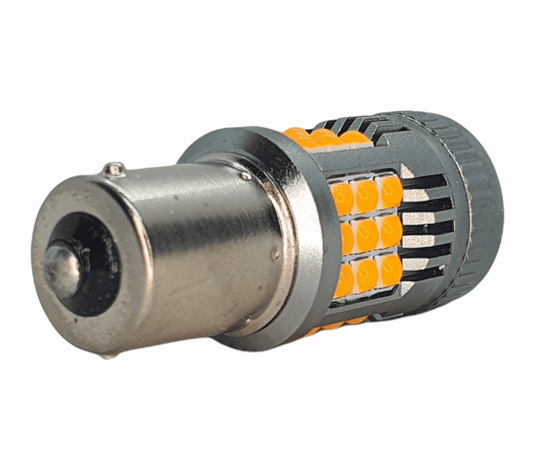 PAR AMPOLLETA ULTRA LED BAU15S P21W 3400LM LUZ AMBAR2