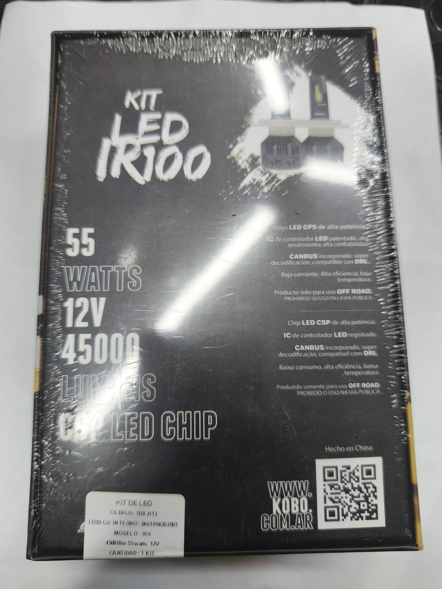 KIT AMPOLLETA TURBO LED DAKAR H13  45.000 LMN IR1002