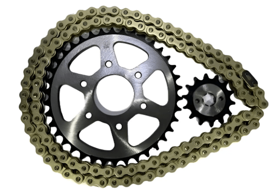 KIT TRANSMISION NS 200 RS 200 14D CADENA DORADA 0