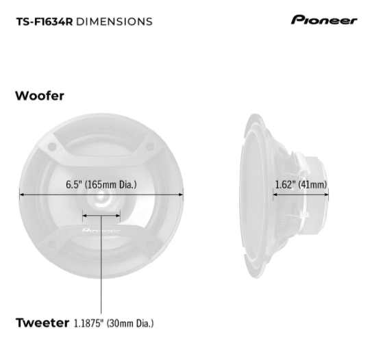 PARLANTE PIONEER 6.5P 200W2
