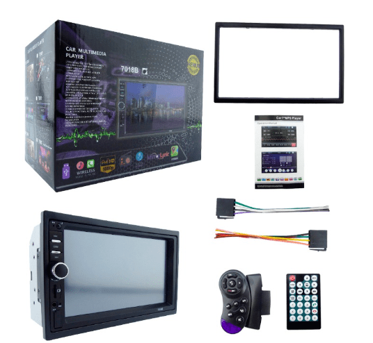 Radio Para Auto Con Pantalla 7” Touch, Con Bisel, Control Remoto Y Mando Para Volante. 0