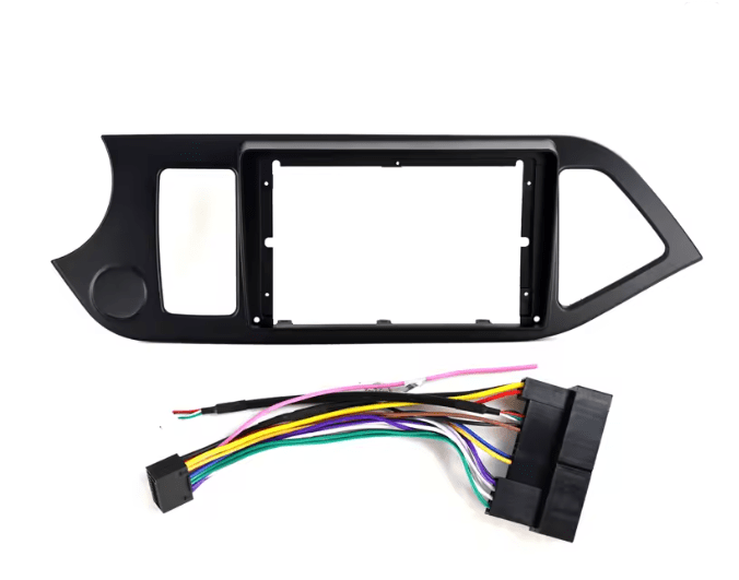 Bisel Adaptador Radio Kia Morning 9 Pulagadas 2012+ Arnes 0