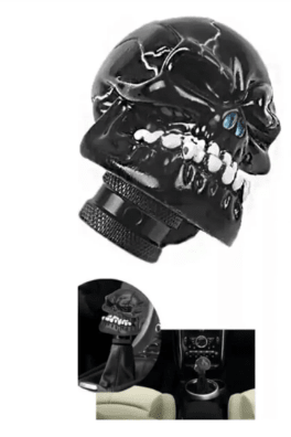 POMO PALANCA DE CAMBIOS CALAVERA BRILLANTE4