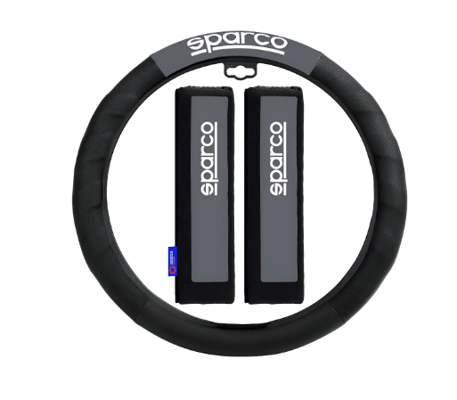 CUBRE VOLANTE NEGRO GRIS SPARCO 0