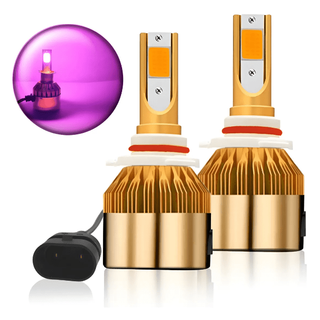 TURBO LED ROSADA 9005 HB3 9006 HB4 H103