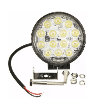 FOCOS 14 LED REDONDO 42 WATTS 12-24V  ( UNIDAD )1