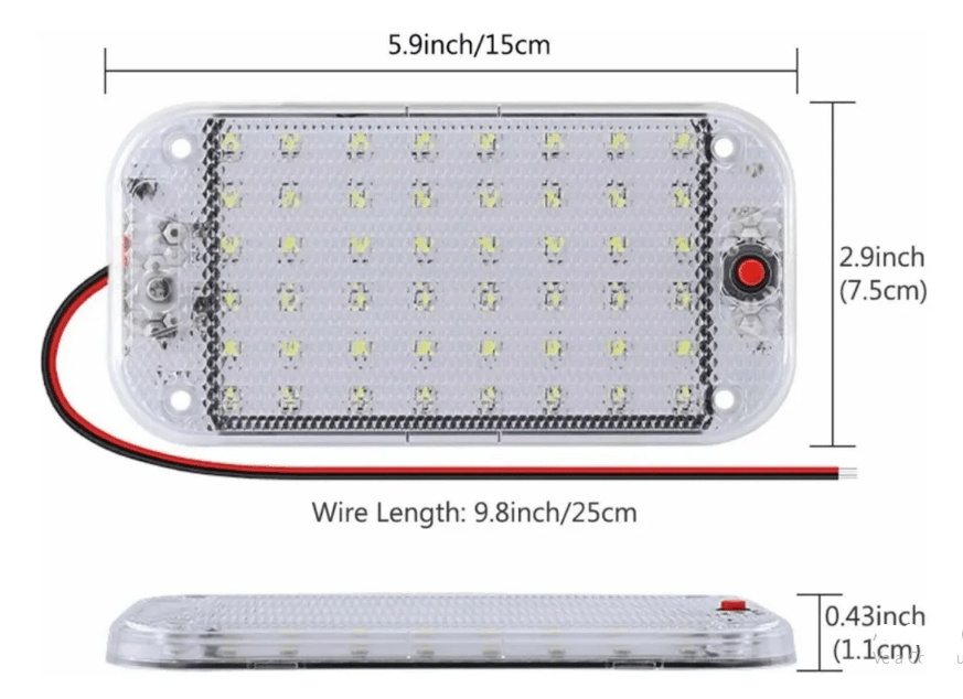 LUZ DE TECHO 48 LED 12-24V2