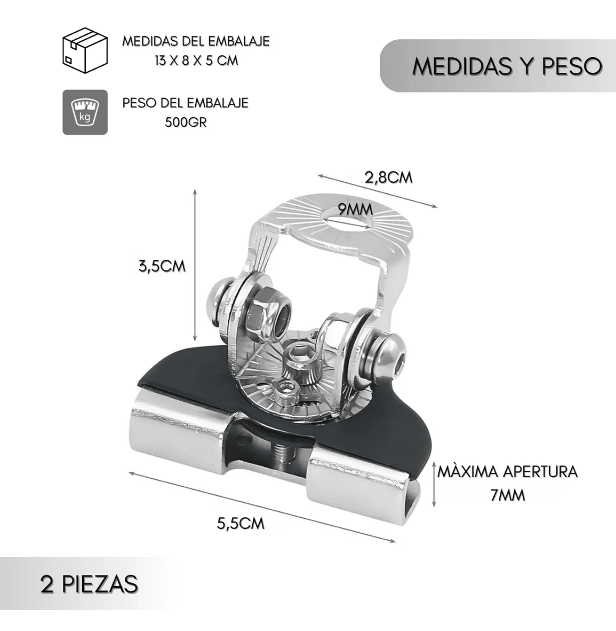 SOPORTE PARA NEBLINEROS BARRAS LED FIJOS 1 PAR2