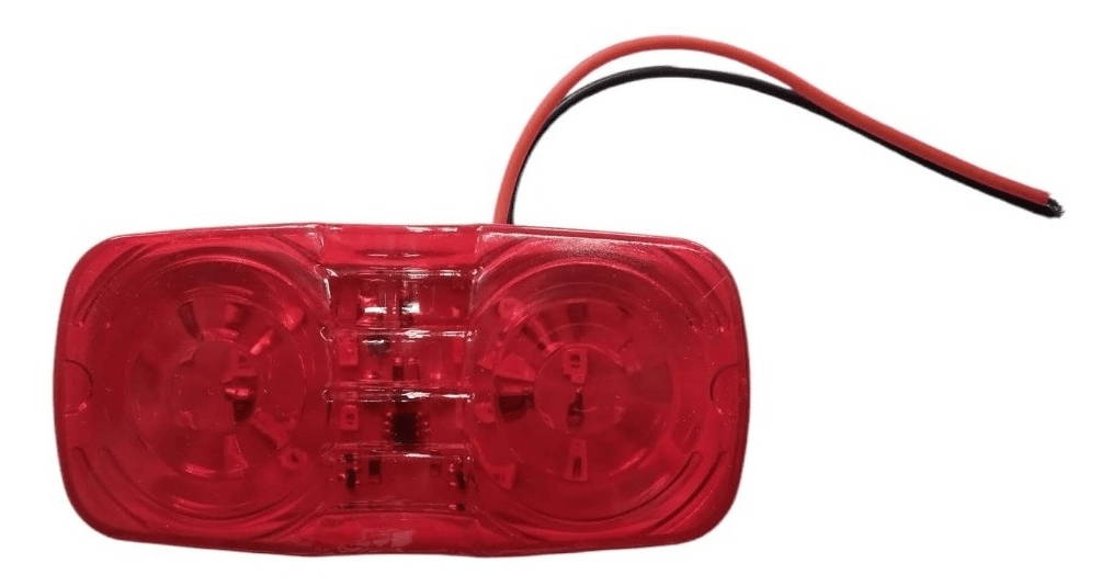 FAROL LATERAL 10 LED BIVOLT ROJO 2 UNIDADES 12V/24V1