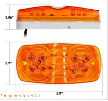 Farol Lateral 12 Volt 24 Volt Ambar Led Multivoltaje  2UNIDADES2