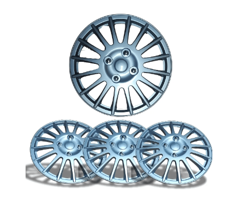 TAPA RUEDA ARO 14, 15, 16 GRIS PLATA 0
