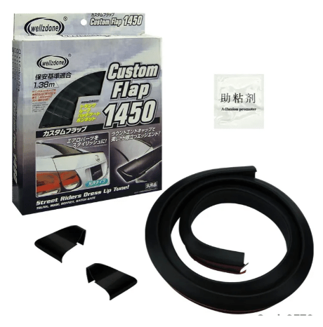 MOLDURA SPOILER ALERON LIP GOMA NEGRO 0