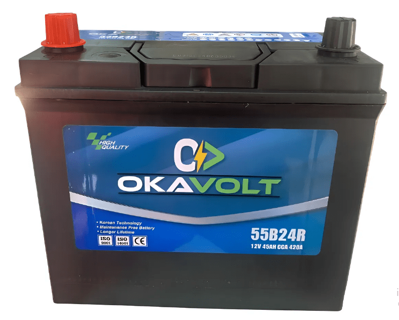 BATERIA AUTO 45AH 420CCA POSITIVO LH BORNE DELGADO OKAVOL 0