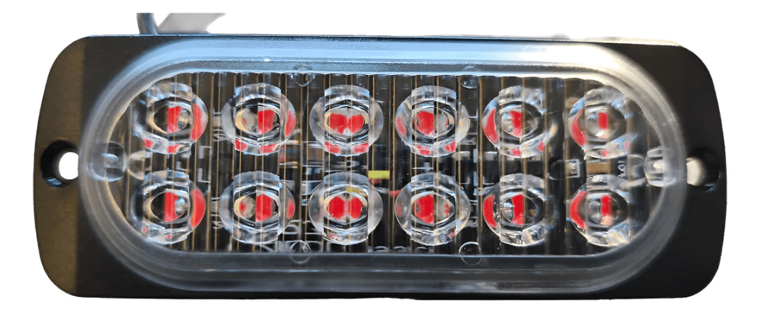 LUZ LED STROBO 12 LED AMARILLO/ ROJO PARA 12 Y 24V2