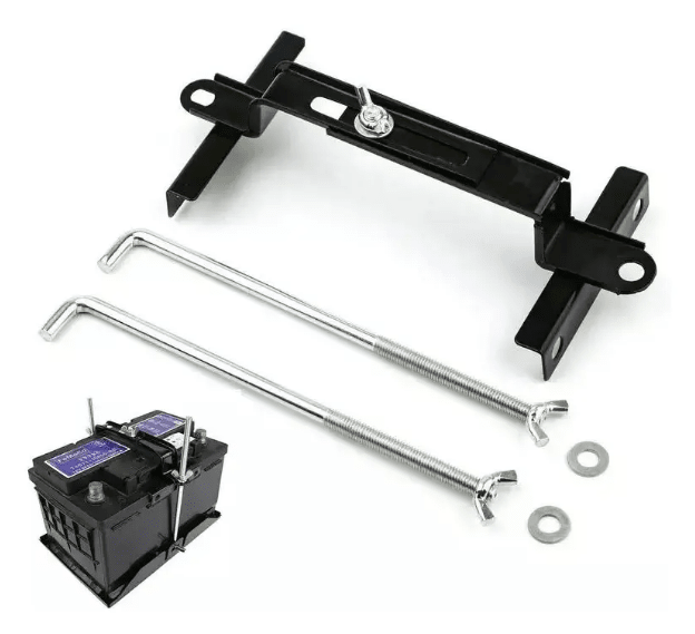 SOPORTE FIJADOR  BATERIA AJUSTABLE AUTO SEGURO  ESTABILIZADOR6