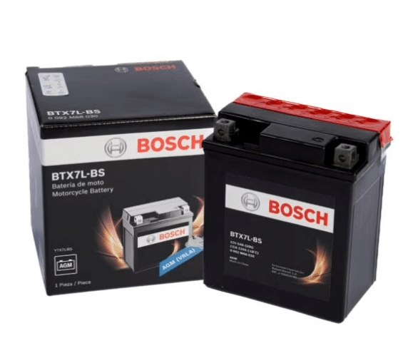 BATERIA BOSCH AGM BTX7L 6 AH POSITIVO DERECHO 0