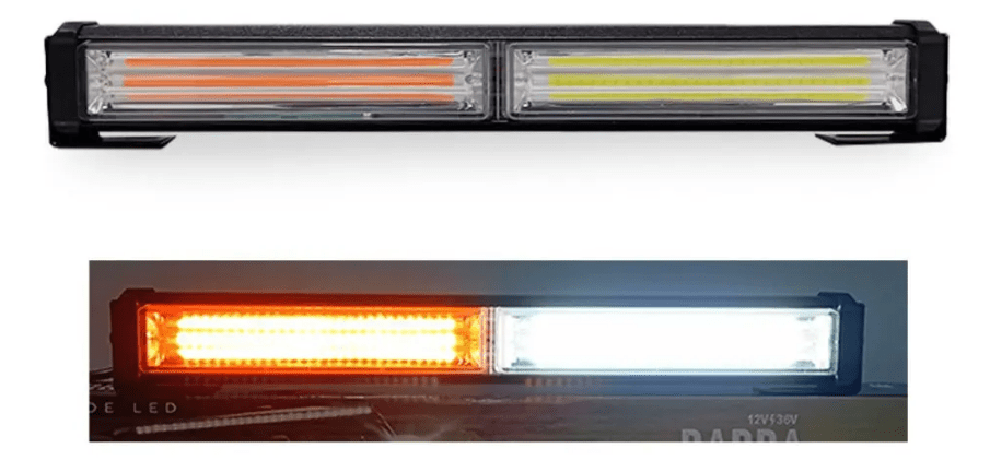 BARRA LED  ESTROBO BLANCO AMBAR 30W 3