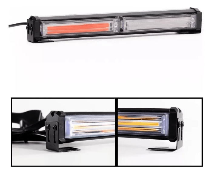 BARRA LED  ESTROBO BLANCO AMBAR 30W3