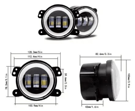 Neblinero Led 12-24V 60W REDONDOS2