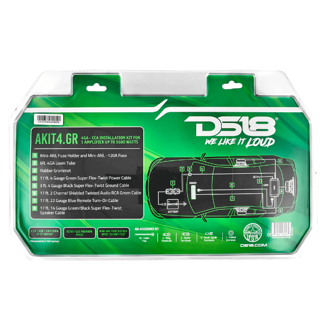 KIT CABLE INSTALACION DS18 4GA6
