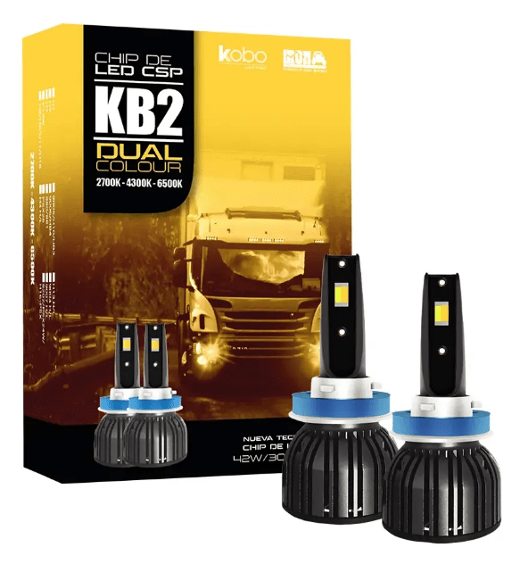 Kit Led Dual Kb2 Dual  H7 H11 9005 9006 30.000lm 12v -24v 0