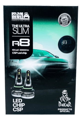 Kit Ampolletas Turbo Led R8 H4/ 9012/ H13/ 9005/ H27 0