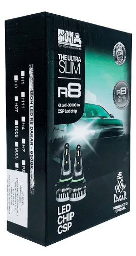 Kit Ampolletas Turbo Led R8 H4/ 9012/ H13/ 9005/ H273