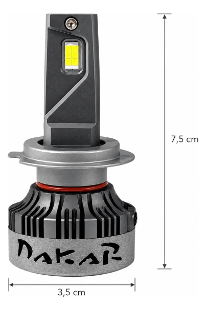 KIT AMPOLLETA TURBO LED DAKAR H7 45 LMN IR1002