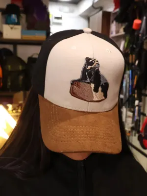 GORRO MARCA DUVAL ESTAMPADO OSO DE ANTEOJOS COLOR BEIGE/MARRON/NEGRO1