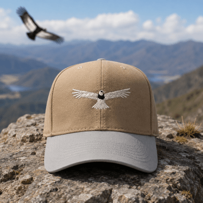 GORRO DUVAL CONDOR COLOR BEIGE/CELESTE1