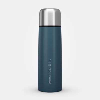 BOTELLA TÉRMICA - MONTAÑA Y TREKKING - ACERO INOXIDABLE 1L/AZUL - QUECHUA MH1001