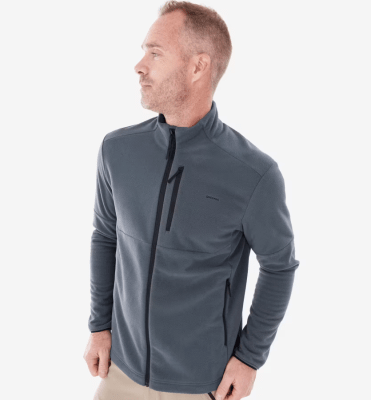 CHAQUETA POLAR DE MONTAÑA Y TREKKING CREMALLERA HOMBRE QUECHUA MH5002
