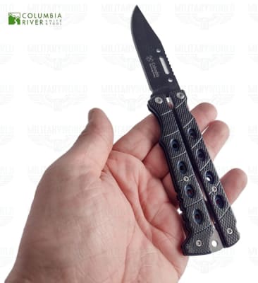 CUCHILLO MARIPOSA TÁCTICO/ACERO INOXIDABLE CON APERTURA SUAVE -MANEJO EQUILIBRADO1