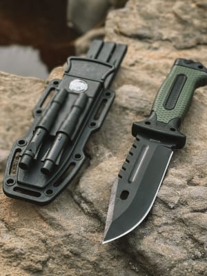 CUCHILLO DE SUPERVIVENCIA GRANDE CON BRÚJULA INTEGRADA1