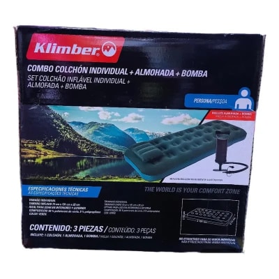 COLCHON INFLABLE 1 PLAZA SET COMPLETO1