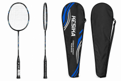 RAQUETA DE BÁDMINTON/ESTUCHE AZUL ULTRASMASH BLUEWAVE CON PESO REDUCIDO/ESTRUCTURA REFORZADA