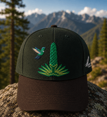 GORRO DUVAL COLIBRI Y PUYA RAIMONDI COLOR VERDE/MARRON