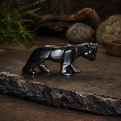 Estatua Pantera Negra Ónix: Energía de Protección, Fuerza Interior y Sabiduría Piedra Natural