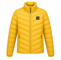 CASACA DE PLUMA DE PATO PARA VARÓN – AMARILLO/NEGRO – PELLIOT