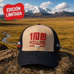 GORRO DUVAL BORDADO 100 MILLAS - 3 PIEDRAS