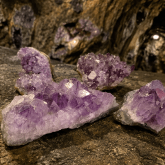 PIEDRAS AMATISTA – ROCAS PURIFICADAS DE ENERGÍA Y COLOR PROFUNDO