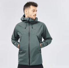 Chaqueta impermeable y transpirable de senderismo hombre - MH500 verde